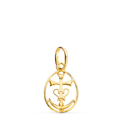 Cruz Colgante Marinera Oro 18K