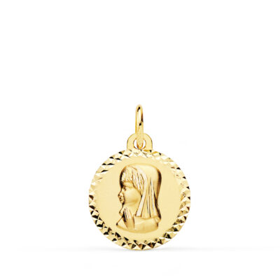 Medalla Virgen Niña 18K