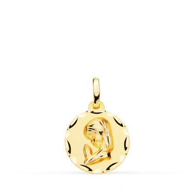 Medalla Virgen Niña 18K