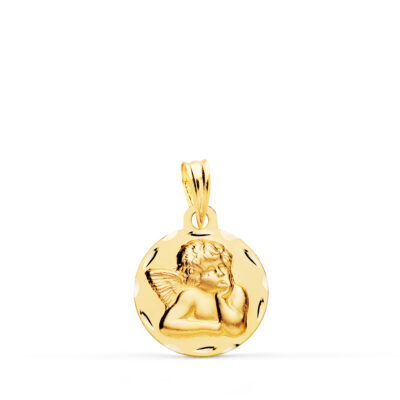 Medalla Ángel Tallado Oro 18k