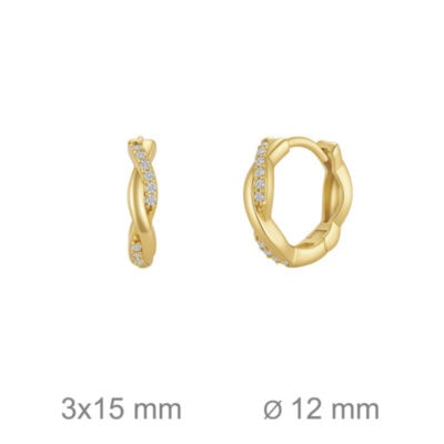 Aros Siena Plata Dorada