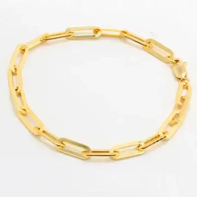 Pulsera Clip 18KT 16,5 cm