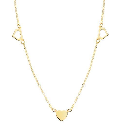 Gargantilla Heart Charms Oro 18K
