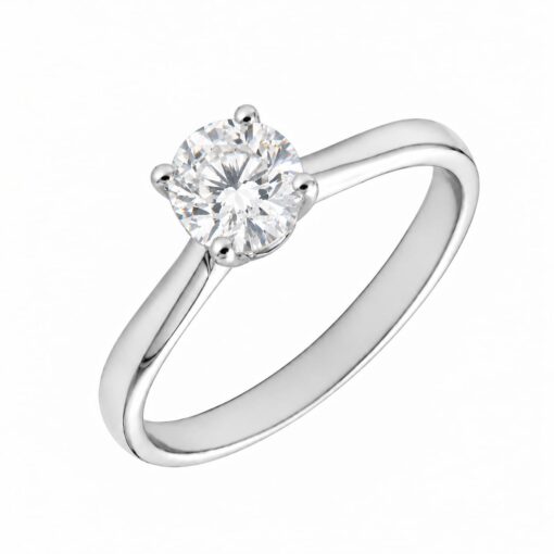 Anillo Fryda Diamante 0,61ct F-SI IGI Oro Blanco 18K
