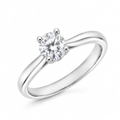 Anillo Vélisse Diamante 0,50ct D-VVS IGI Oro Blanco 18K