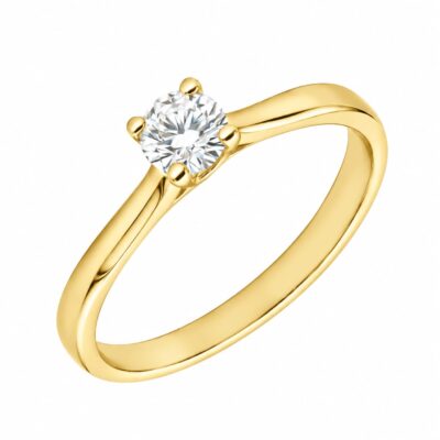 Anillo Fryda Diamante 0,30ct F-SI IGI Oro 18K