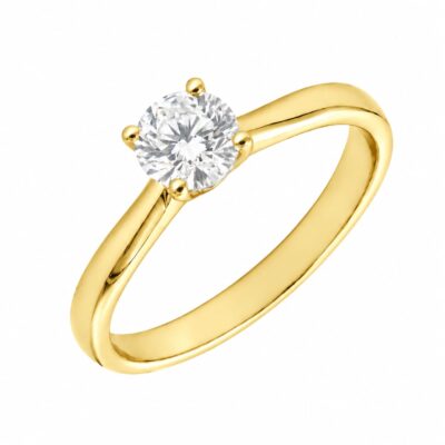 Anillo Fryda Diamante 0,50ct F-VVS IGI Oro 18K
