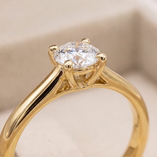 Anillo Vélisse Diamante 0,50ct F-VVS IGI Oro 18K - Imagen 5
