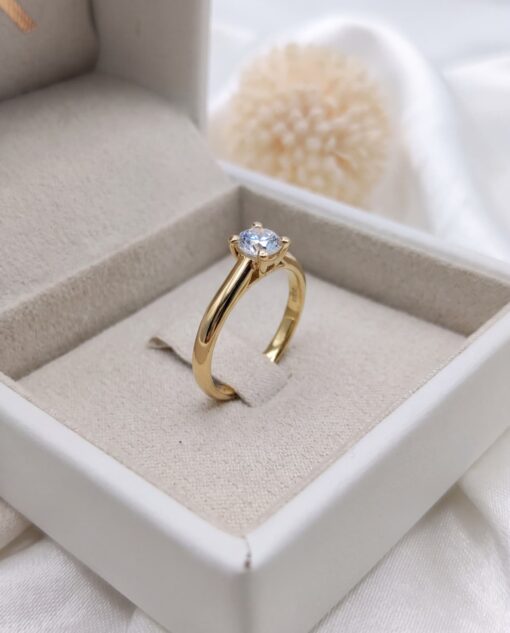 Anillo Vélisse Diamante 0,50ct F-VVS IGI Oro 18K - Imagen 6