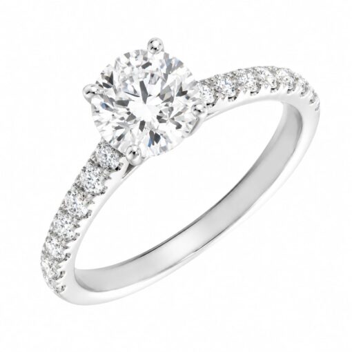 Anillo Venecia Diamantes 1,38ct DF-VVS IGI Oro Blanco 18K