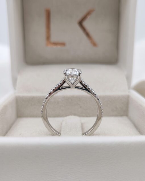 Anillo Venecia Diamantes 1,38ct DF-VVS IGI Oro Blanco 18K - Imagen 5