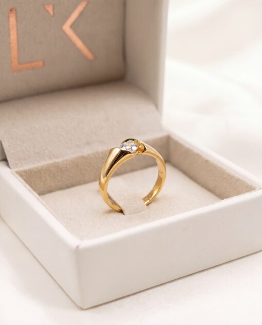 Solitario Althéa Diamante 0,40ct F-SI Oro 18K - Imagen 2