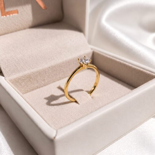 Anillo Mishelle Diamante 0,30 F-SI IGI Oro 18K - Imagen 3