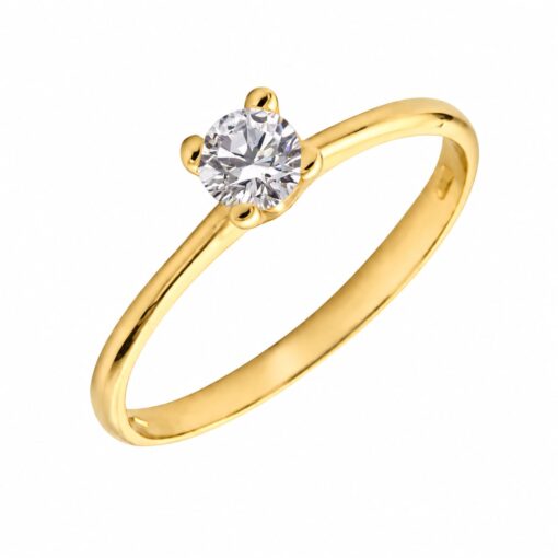 Anillo Mishelle Diamante 0,30 F-SI IGI Oro 18K